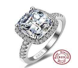 2017 New US GIA certificate SONA diamond drill three generations IJ Colour 3 carats platinum plated sterling silver women ring257Z5784548