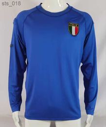 Soccer Jerseys Retro classic ItalyS national team soccer jerseys Italia MALDINI DEL CANNAVARO INZAGHI NESTA HOME football shirtH240306