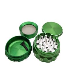 Concave reflective metal Herb Grinders 63mm 4 Layers Hand Muller Tobacco Grinder many Colours are available48727632309283