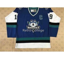 Nik1 Quebec Nordiques 19951996 Pro Wolf 19 Joe Sakic 21 PETER FORSBERG White bule Hockey Jersey Stitched Customized Any Name And 3469831