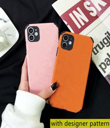 Fashion designer phone cases for iPhone 12 Pro Max 11 XR XS 78 plus PU leather protection shell Shockproof cellphone cover case H2243562