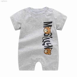 Footies Baby Infant Designer Clothes Newborn Jumpsuits Long Sleeve Cotton Pajamas 0-24 Months Rompers 240306