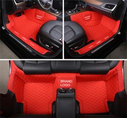 Custom Fit Car Accessories Car Mat Waterproof PU Leather ECO friendly Material For Vast of vehicle Full Set Carpet With Logo Desig8507697