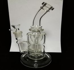 2017 Wholesell Thick Glass bongs Torus Function recycler water pipes oil rigs dab rig smoking pipes 144mm female joint7381725