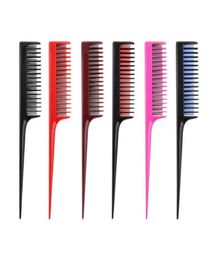 Hair Brushes 1PC Triple Teasing Rat Tail Combs Double Row Two Pass Teeths Brush For Women Back Brushing Combing Slicking2060398