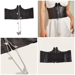 Belts Women Stretch Belt With Butterfly Zipper Under Bust Versatile Corset For Prom