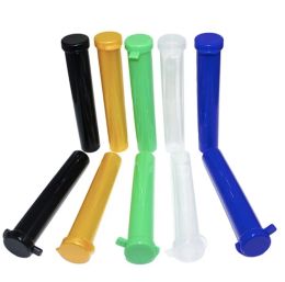 Plastic Tobacco Tube Stash Jar 94mm Herb Container Storage Case Cigarette Rolling Cone Paper Tube Pill Box Pre Roll Preroll Packaging ZZ