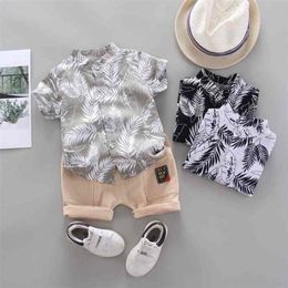 New Summer Toddler Baby Boy Short Sleeve Cartoon Pattern Shirt Tops Shorts Set kids Clothes for boys Y2103261622907