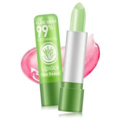 120pcslot DHL Makeup Lipstick Waterproof Lipgloss Colour Changing Long Lasting Lip Stick Aloe vera lip balm Cosmetic6317090