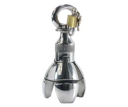 New Stainless Steel anal enlarge anal plug Butt Bondage Stretching Lock Fetish toy Sex Toys6197412