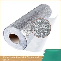 Wallpapers Kitchen Oil Stickers Foil Tinfoil Thickening of Hearth Refractory Waterproof Cabinets Moistureproof Sticky Wallpaper From HomeL2403