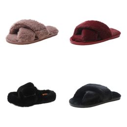 2024 men women designer slippers slides sliders black white pink grey GAI mens womens slipper indoor winter outdoor slide854165