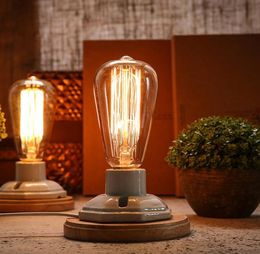 Vintage Table Lamp For Bedroom Dimmable Desk Lamp luminaria Edison abajur Kiven Office Lighting Light Fixtures E27261R4217738