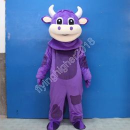 Professional custom Cow Mascot Costume Carnival Party Stage Performance Fancy Dress for Men Women Halloween Costume