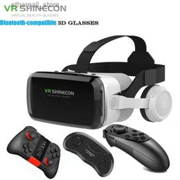 VR/AR Devices SHINECON Thousand Magic Mirror VR Glasses G04BS Bluetooth Earphones 3D Virtual Reality Helmets Smartphone+Joystick Q240306