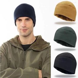 Berets Warm Hunting Ski Baggy Hat Bonnet Cuffed Beanies Breathable Skullcap Hiking Caps Military Tactical Cap Fleece Hats