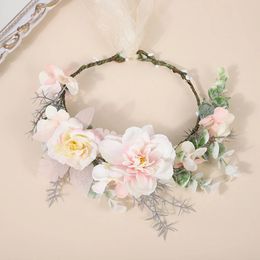 Hair Clips Flower Headbands Hairband Jewellery Wedding Accessories For Women Bride Party Beach Hairwear Handmade Wreath Garlands