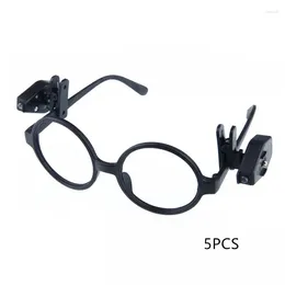 Flashlights Torches 5 Pcs LED Glasses Lights Clip Mini Reading