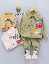 05 Years Spring Boy Clothing Set 2021 New Casual Fashion Active Print Coat Pant Kid Children Baby Toddler Boy Clothing X08023323541