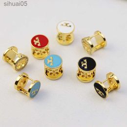 Stud Stud Earrings Ear Loop Drop Letter Designer Earring Copper Material Ear Ring Fashion Candy Wedding 240306