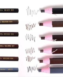 12Pcs Eyebrow Enhancer Pencil shadows Waterproof Long Lasting Brow Eye Liner Paint Tattoo Marker Makeup Tools9812321