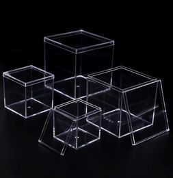 Aquariums Betta Fish Tank Gold Transparent Food Grade Plastic Isolation Square Box With Lid Aquarium Accessories7590942