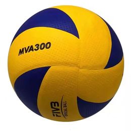 Brand Size 5 PU Soft Touch Volleyball Official Match MVA300 Volleyballs High Quality Indoor Training Balls 240226