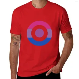 Men's Tank Tops Bisexual Flag Target Logo T-Shirt Anime Black T Shirts Vintage Shirt Fruit Of The Loom Mens