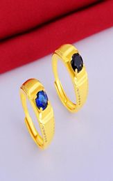 Wedding Rings Adjust Ring Fashion Jewellery Yellow Gold Filled Classic Mens Size 4Prong Setting ZirconiaWedding3115796