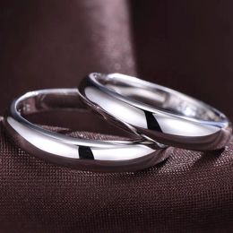 All-match Stainless Steel Titanium Ring for Men and Women Promise Engagement Wedding Rings