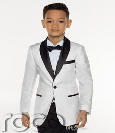 New Fashion White Boy Formal Wear Handsome Boy Kid Attire Wedding Apparel Blazer Birthday Party Prom Suitjacketpantstievest 2839702