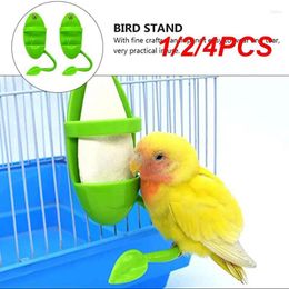 Other Bird Supplies 1/2/4PCS Parakeet Budgie Cockatiel Plastic Green Parrot Feeder Cage Hammock Hanging Swings Chew Toy