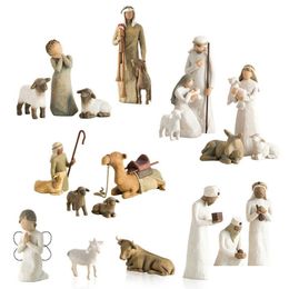 Novelty Items Willow Tree Nativity Figures Statue Hand Painted Decor Christmas Gift G230520 Drop Delivery Home Garden Dhrqb