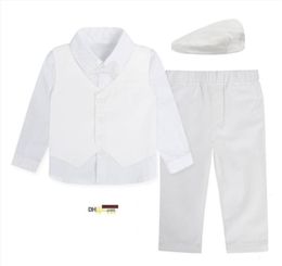 Baby Boy Baptism Suit Toddler Christening Wedding Birthday Blessing Church Outfits Infant Blazer Party Formal Clothes Set313H2601003