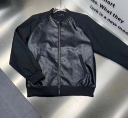 L226 designer baseball jacket men long sleeve classical luxury leather jackets mens coat