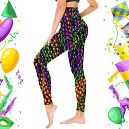 Women's Leggings Casual Funny Carnival Print High Waisted Sports Ladies Summer Pants