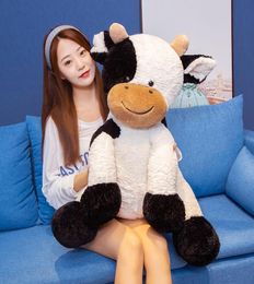 Cute Cartoon Cow Plush Toy Giant Animal Cattle Doll Super Soft Sleeping Pillow Gift for Girls Decoration 28inch 70cm DY509267496802
