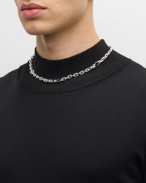Högkvalitativ halsband Sier Chain Mens Womens Dubbel 925S Pendant Skalle With Letter Designer Halsband Fashion Gift Jewelry