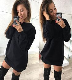 Kadınlar Elbise Hoodies Sweatshirts Giysileri Uzun Kollu Oneck Gevşek Harajuku Kış Tasarımcısı Hoodie Sakiller Kadın Giyim5116504