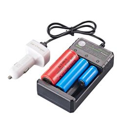 Multifunction 18650 USB Charger 3 Slot Liion Battery Power For 37V 26650 10440 16340 16650 18350 18500 Rechargeable Lithium Batt1323942