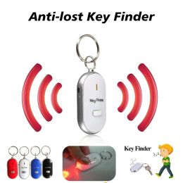 Party Favor Mini Whistle Anti-lost Alarm Wallet Pet Tracker Smart Flashing Beeping Remote Locator Keychain Tracer Key Finder LED