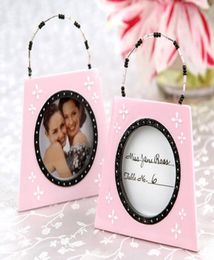 10 Pcslot Unique Wedding Decorations Favours of The Pink Plaid Purse Po Card Holders and Table name pos frames for Birdal 9642059