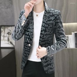 Men's Suits High Quality Blazer Korean Edition Fashion Youth Elegant Simple Business Casual Show Gentleman Slim Suit Jacket