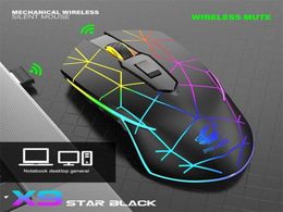 Mice Wireless Mouse Bluetooth Rechargeable Mouse Ultrathin Silent LED Backlit 24GHz Gaming Mause For iPad Computer Laptop Mice T9068959