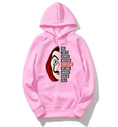 The House of Paper Hoodies For Women Plus Size Sweatshirt Autumn Winter Warm Pullover Hooded Money Heist Long Sleeve Hoodies5091434709724