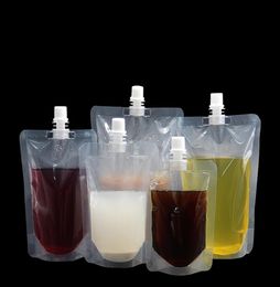 100ml 200ml 250ml 300ml 380ml 500ml Empty Standup Plastic Drink Packaging Bag Spout Pouch for Beverage Liquid Juice Milk Coffee WB8441665