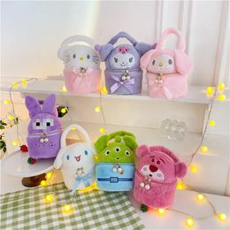 2024 Hot selling cross-border wholesale creative new Kuromi makeup bag, 25cm plush toy bag, girl gift