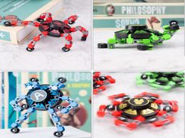 y toys fingertip mechanical gyro puzzle deformation mech chain changing shape rotating toy gift9747544