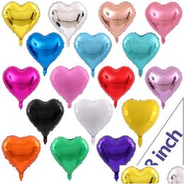 Wedding Decorations Love Heart Shape 18 Inch Foil Balloon Birthday Party Decoration Air Balloons Drop Delivery Events Supplies Dhefk
