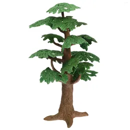 Decorative Flowers Kids Toy Cypress Tree Model Garden Scenery Artificial Ornament Decor Mini Trees Models Miniature For Child